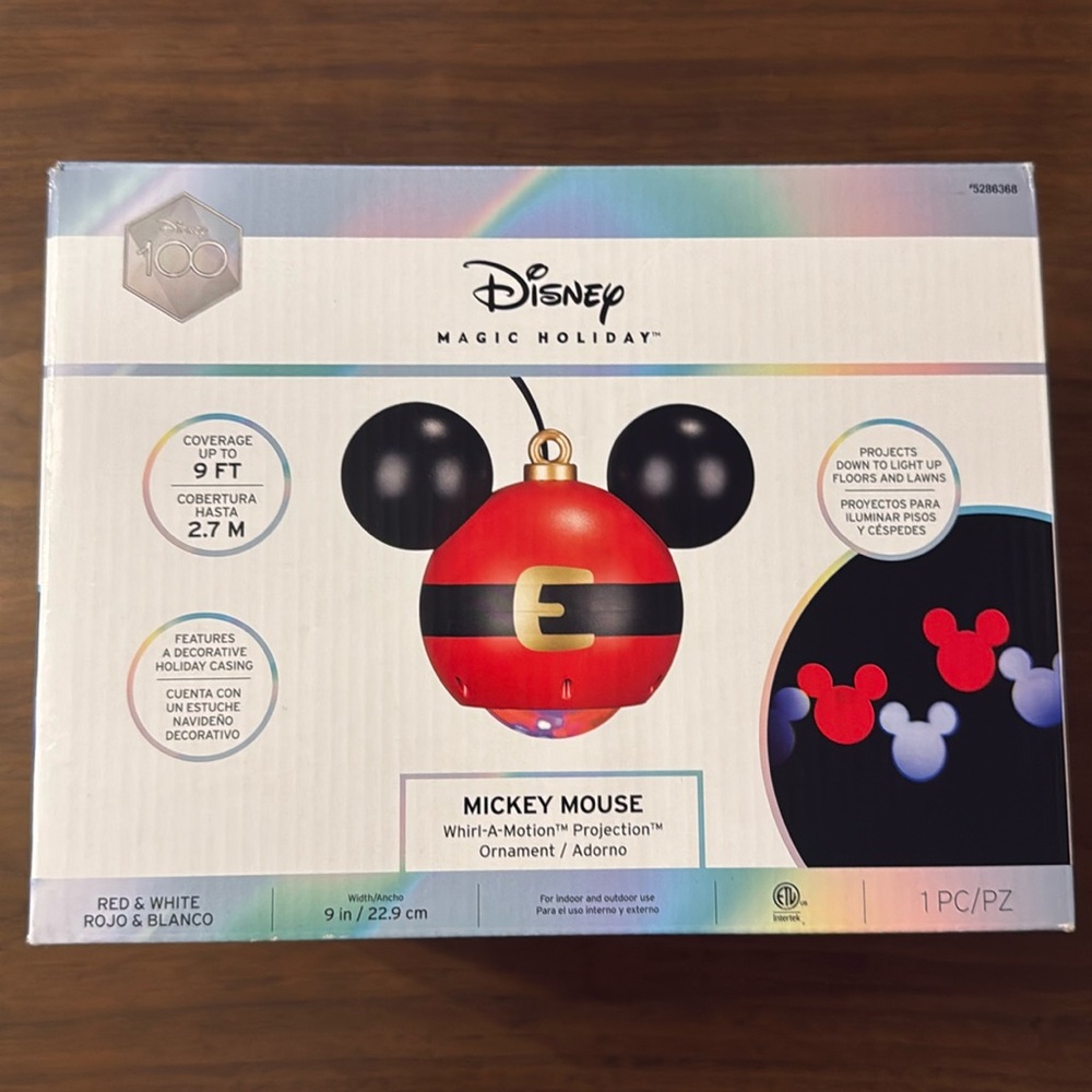Disney Magic Holidays projection whirl-a-motion NIB Mickey Mouse